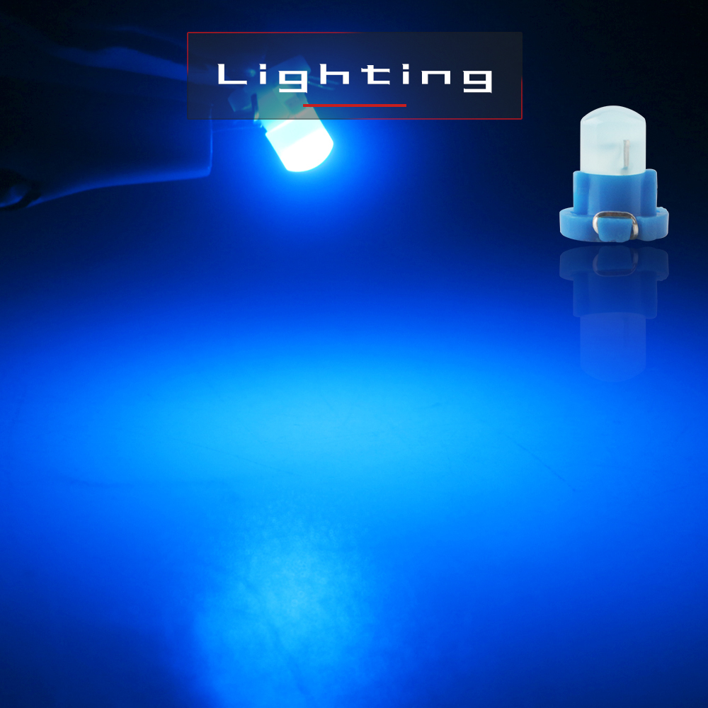 10 Uds T3 T4.2 T4.7 luz para salpicadero coche vehículo instrumento mapa indicador de advertencia luz LED 12V blanco rosa rojo hielo azul verde ámbar