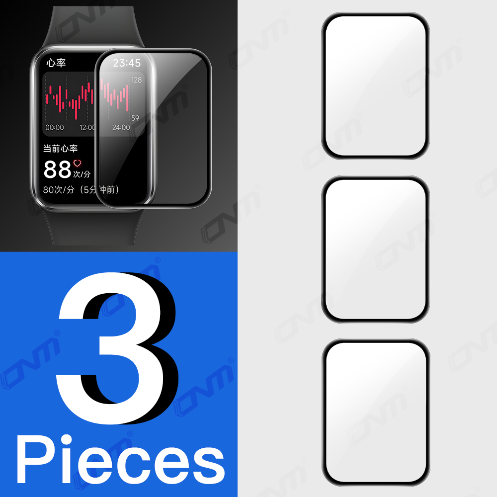 5D Protective Film for Xiaomi Mi Band 9 Pro Screen Protector Anti-scratch Soft Film MiBand 9 Pro Accessories (Not Glass): Brown