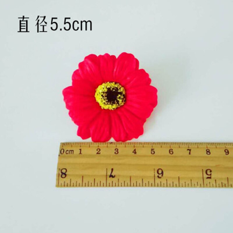 50PCS Soap Flower Artificial Flowers Little Daisies Sun Flower Flower Head Bouquet Making Box With Florist Materials