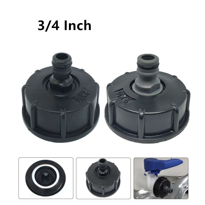 60mm Gewinde IBC Wassertank Adapter Garten Armaturen Ersatz 1/2 "3/4" 1 "Kunststoff Für IBC Container Abfluss Stecker S60x6: C- 3 4 Zoll