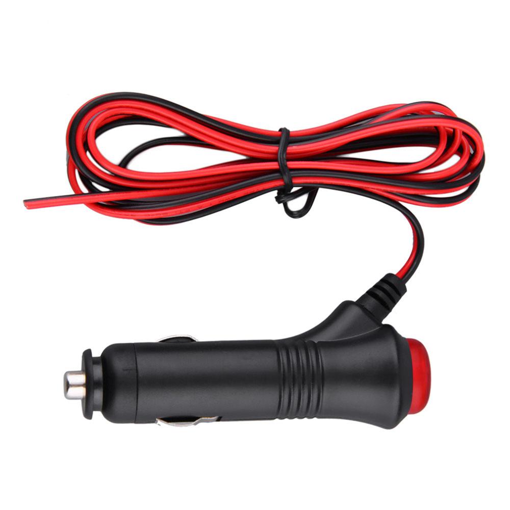 Universal Switch 12V Male Car Cigarette Lighter Socket Plug Connector On Off Switch 1.5m