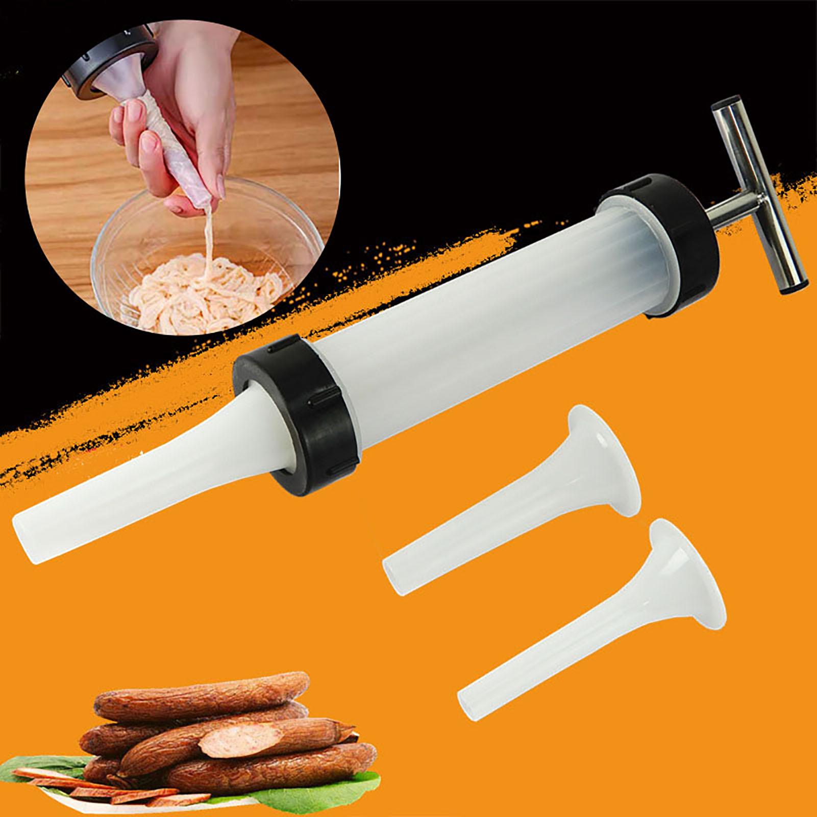 Household Homemade Manual Meat Beef Sausage Maker Stuffer Filling Funnel Tool