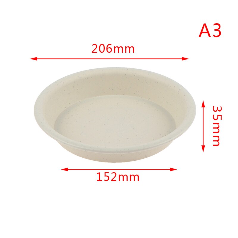 1Pc Garden Pot Case Round Shape Plastic Solid Color Garden Pot Saucer Plant Pot Drip Tray Planter Pallet Flower Pot Tray: A3