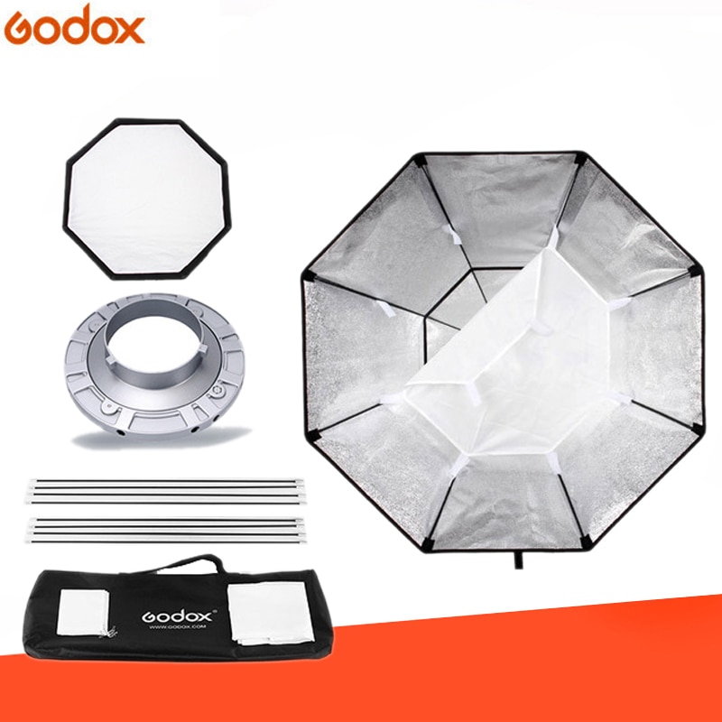 Godox Softbox BW95cm Octagon Softbox Bowens Mount Aluminium Adapter Ring