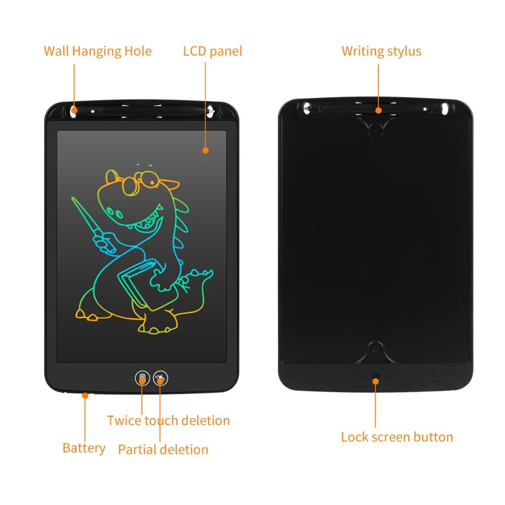 8.5/10/12 Inch Kleurrijke Displa Lcd Schrijven Tablet Gedeeltelijk Wissen Digitale Tekening Tablet Elektronische Handschrift Pads