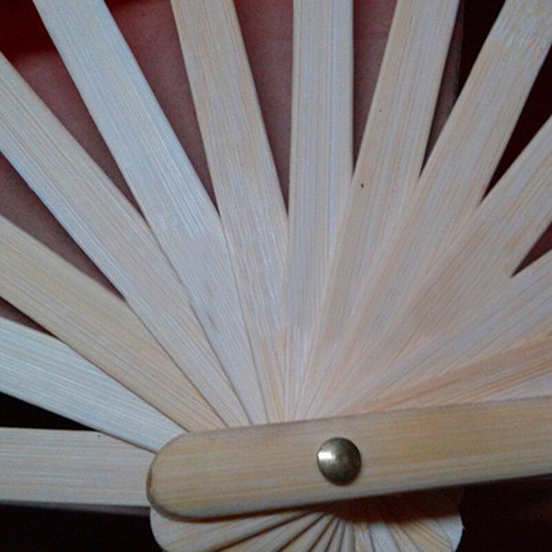 Abanicos del baile largos con degradado de rayas horizontales, tela de imitación, B2Cshop