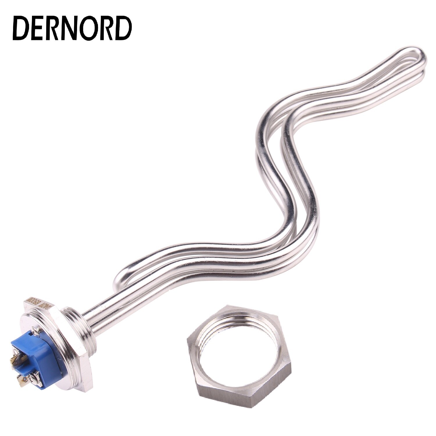 DERNORD-calentador de agua de 240v, 4.5kw/5.5kw/6.5kw, 1 "NPT, elemento de calefacción de ondulación plegada con cubierta de acero inoxidable: 4,5 kW / Oro