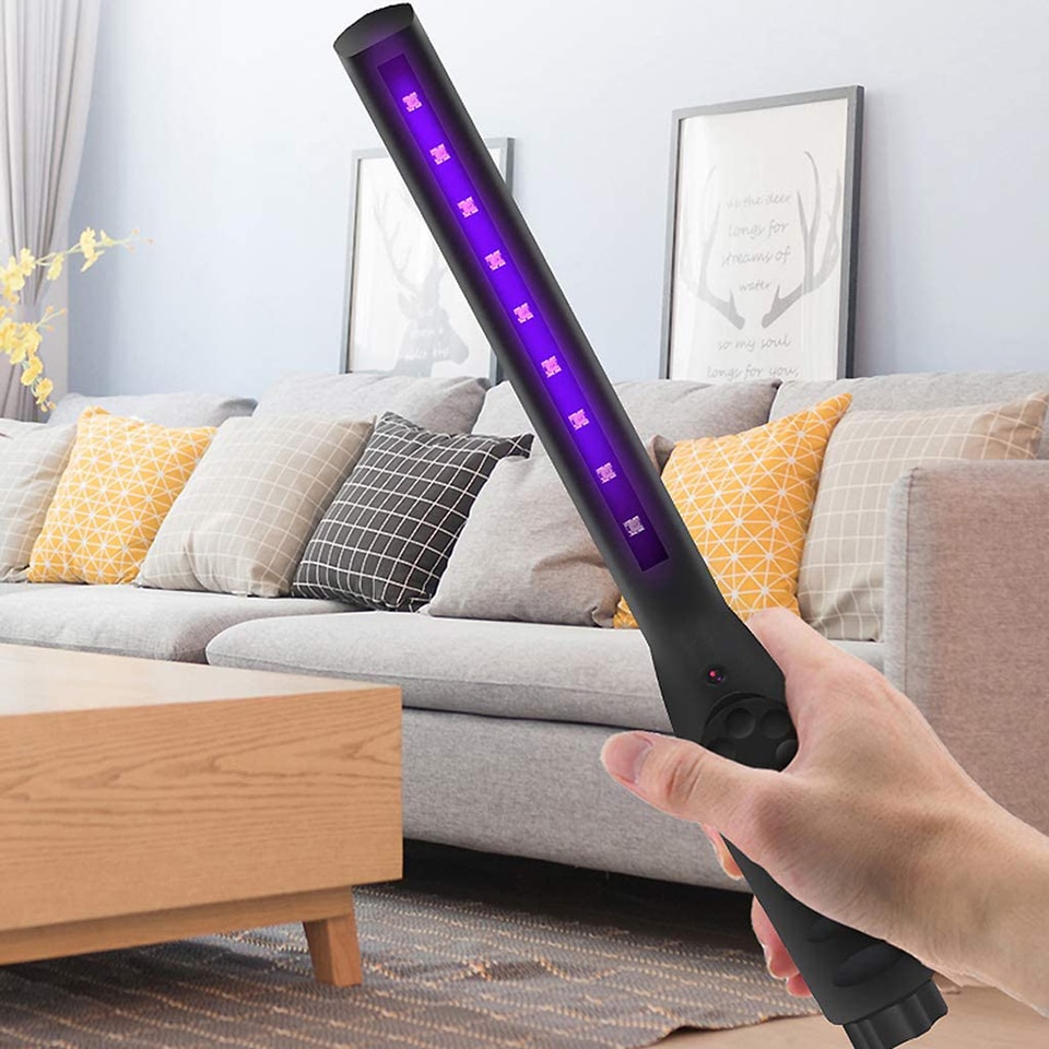 Portable Ultraviolet Lamp UV Sterilizer Light USB Rechargeable UVC Bactericidal Lamp Handheld Disinfection Germicidal Bulb 30LED