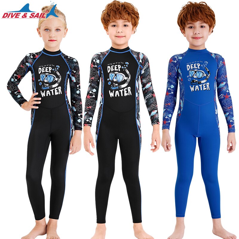 Kids Diving Wetsuit One-piece Child Youth Scuba Dive Suit Jumpsuit