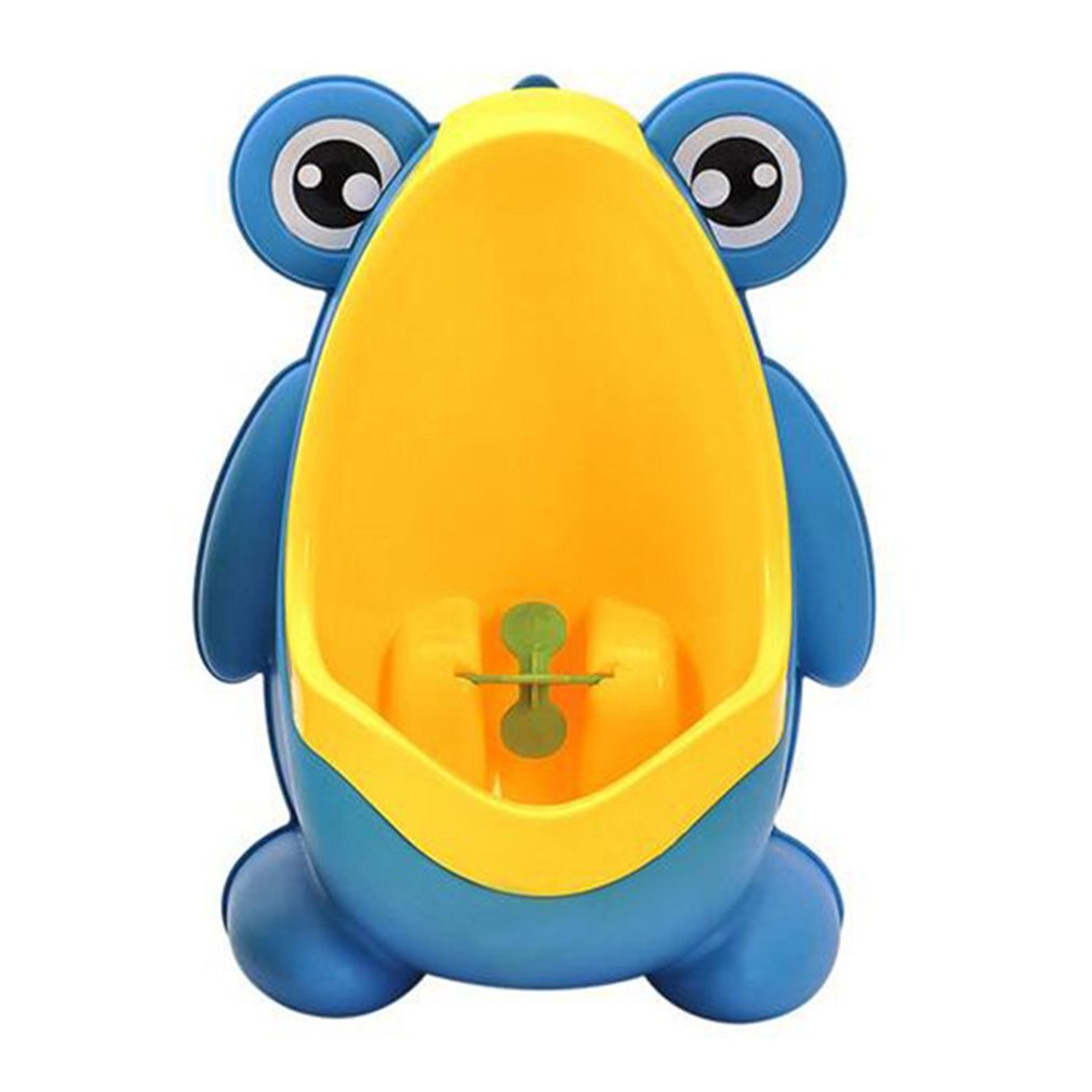 Cubo fácil de vaciar y limpiar, orinal de bebé montado en la pared para entrenamiento de orinal de bebé: Blue