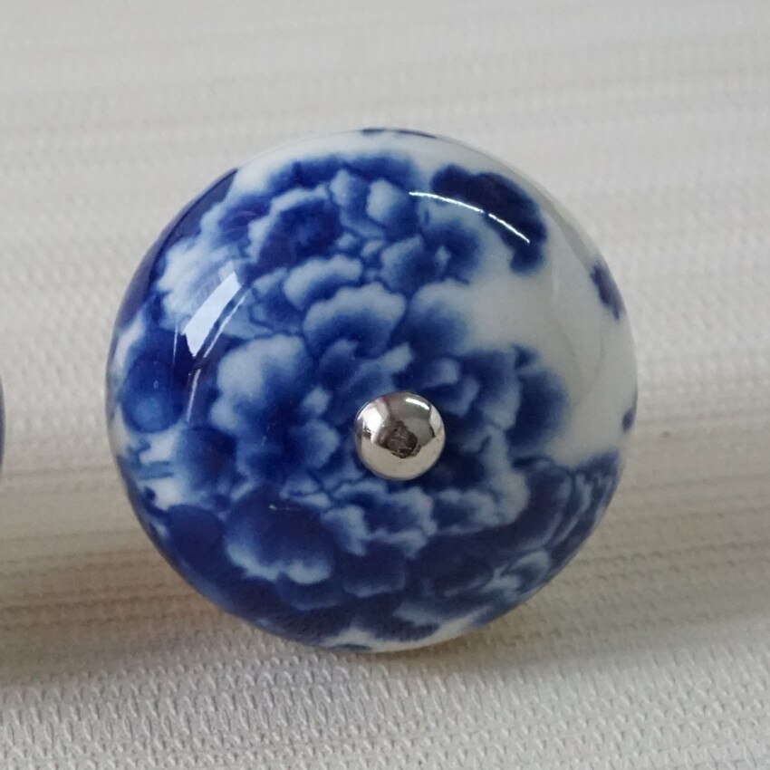 Ceramic Dresser Pulls Knob Flower Drawer Knob Kitchen Cabinet Pulls Cupboard Knobs Handles Door Handle Knob Furniture Hardware: A
