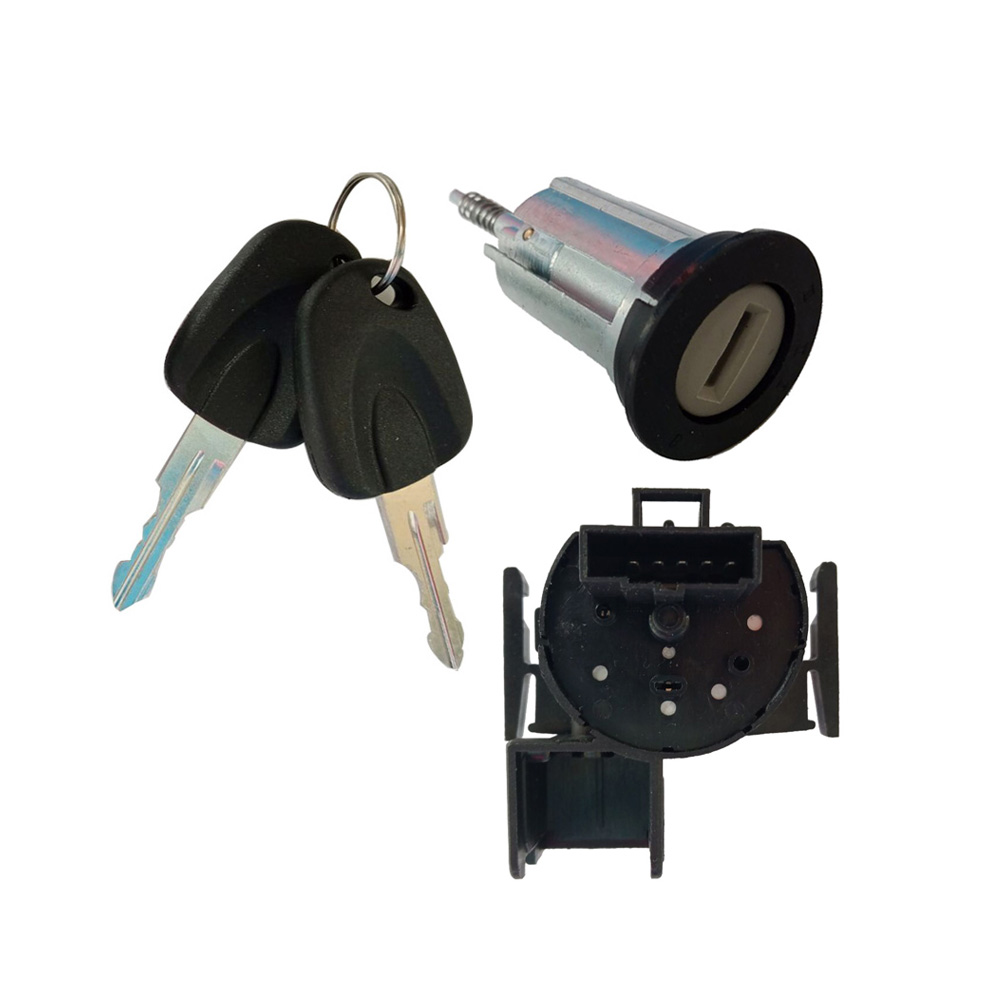Interruptor de arranque de encendido, cerradura de barril con 2 llaves para Opel Ascona C Vauxhall Corsa 0913694 90511999S1 09115863, 0913652, 0914861: 1 Set
