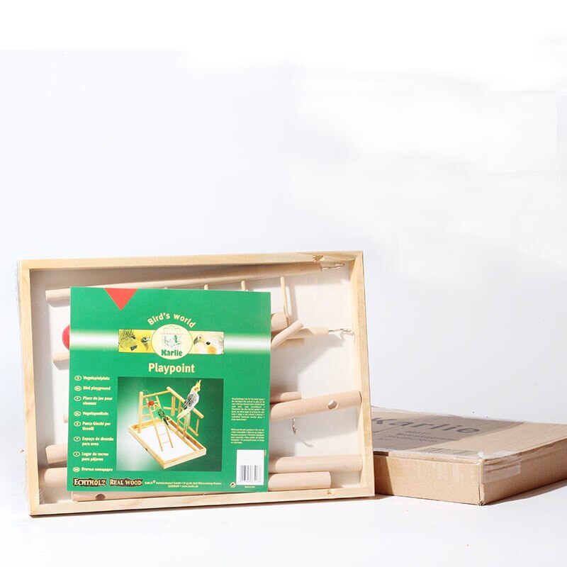 Wood Bird Playpen Parrot Playland Playset training amusement park Bird Exercise Gym climbing ladder platform bird swing