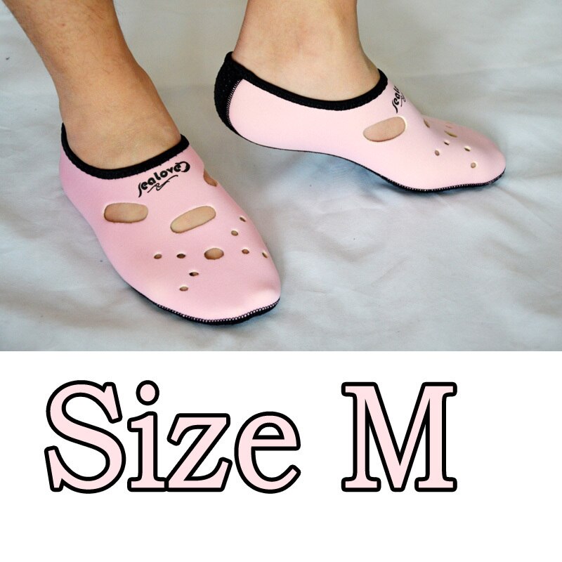 Calcetines de buceo de neopreno antideslizantes calcetín de playa natación surf neopreno para adultos: Pink M