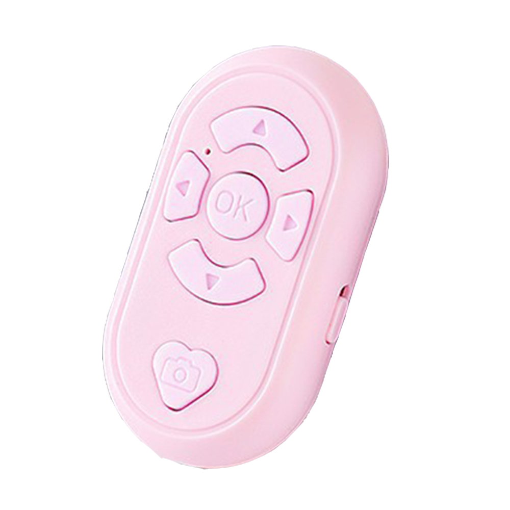 Bluetooth-compatible Wireless Remote Control Phone Selfie Video Controller For Android Ios Remote Button Rechargeable Type-C: RED