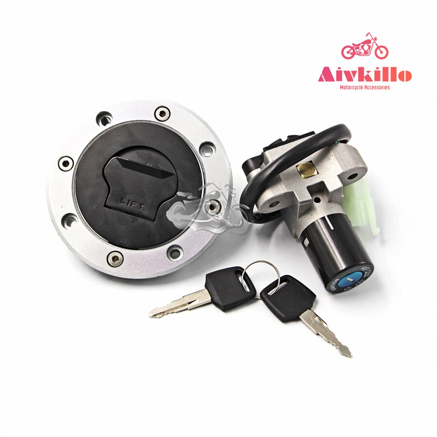 Contactslotset Gas Cap Cover Seat Lock Key Set Past Suzuki RF400/600 RF900 GK78 GSF400/600 RGV125/250 GSX250/400 GS500 GT250R: Lock set