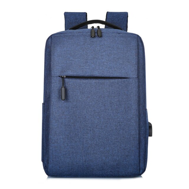 Pochette d'ordinateur femmes hommes sac à dos voyage sacs à dos mâle loisirs sac à dos Mochila pochette pour ordinateur portable sac pour ordinateur portable USB sac à dos housse d'ordinateur portable: Bleu Royal