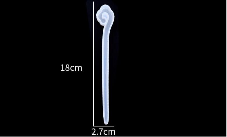 Haarspeld Siliconen Mal Haar Stick Resin Mould Uv Hoofdtooi Haar Pin Epoxy Hars Gieten Mallen Voor Sieraden Haar Clips Tool vinden: 7