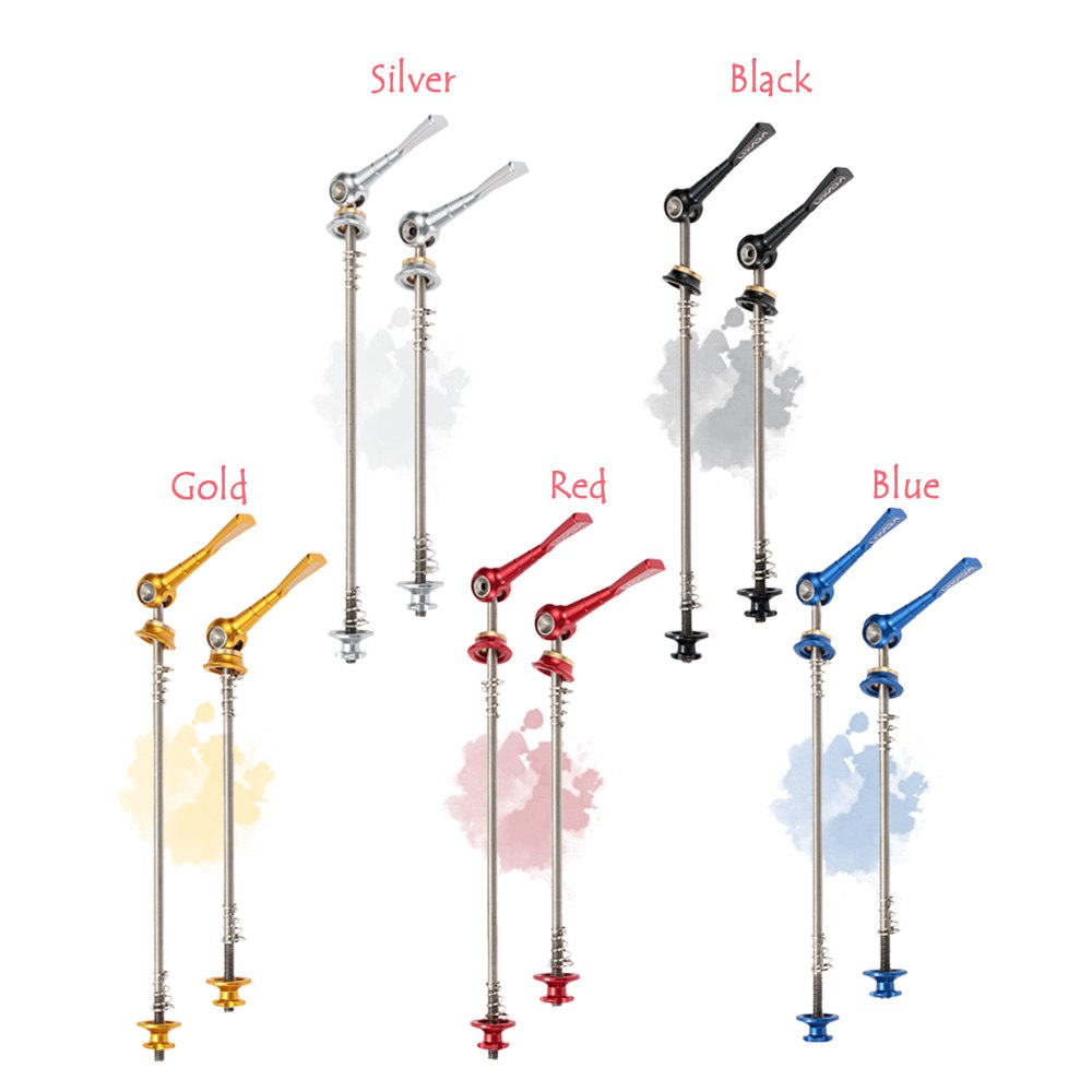 Lixada 2Pcs/lot Ultralight Bicycle Skewers Quick Release Titanium Axle QR Skewer Mountain Road Bike MTB Wheel Hub Skewers