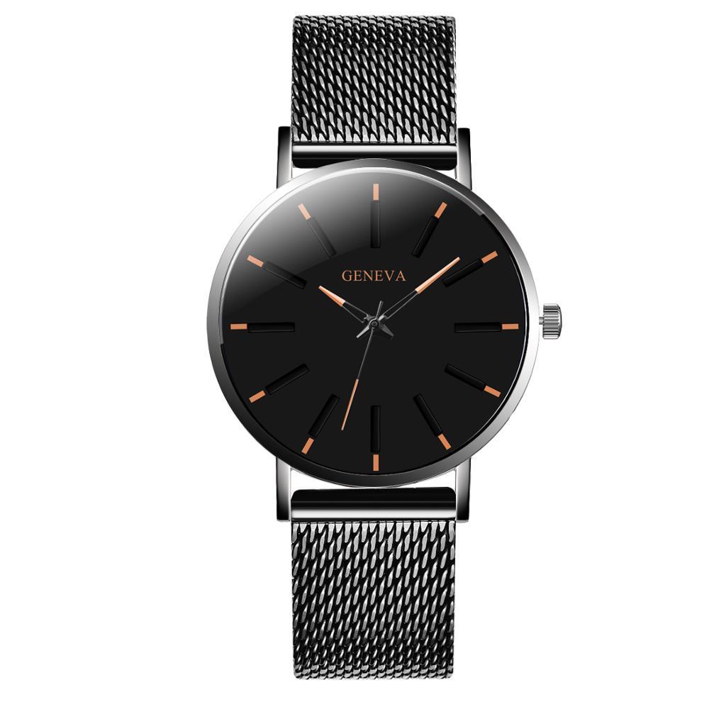 Horloge Mannen Horloge Mannen Ultradunne Zakelijke Mannen Horloges Quartz Roestvrij Stalen Band Polshorloge Mannelijke Klok Relogio masculino: black orange