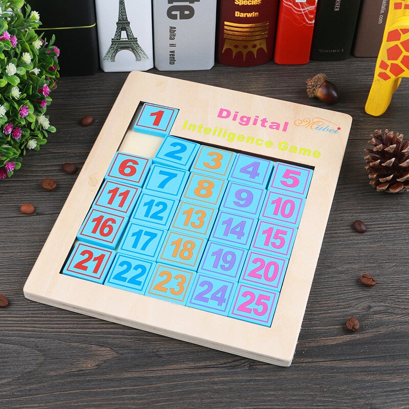 KEDSKID Sudoku Puzzle Toy - Wooden Digital Learning Game for Kids & Adults