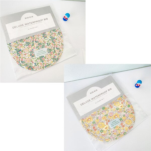 Baby and Little Kid Waterproof Bib Waterproof Drool Daby Feeding Supplies Lovely Cartoon Pattern Floral and Goose: 4
