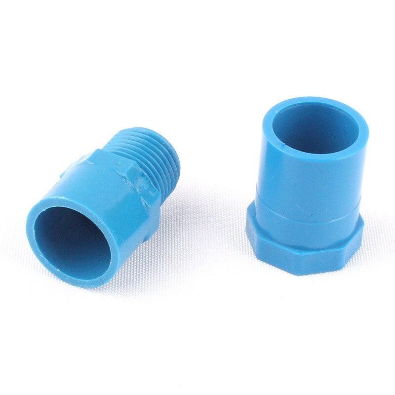 Inner Dia. 20mm Male/Female Straight Pipe Connectors Blue Female 1/2" to 20mm Tee Garden Irrigation Water Hose Tube Adapter
