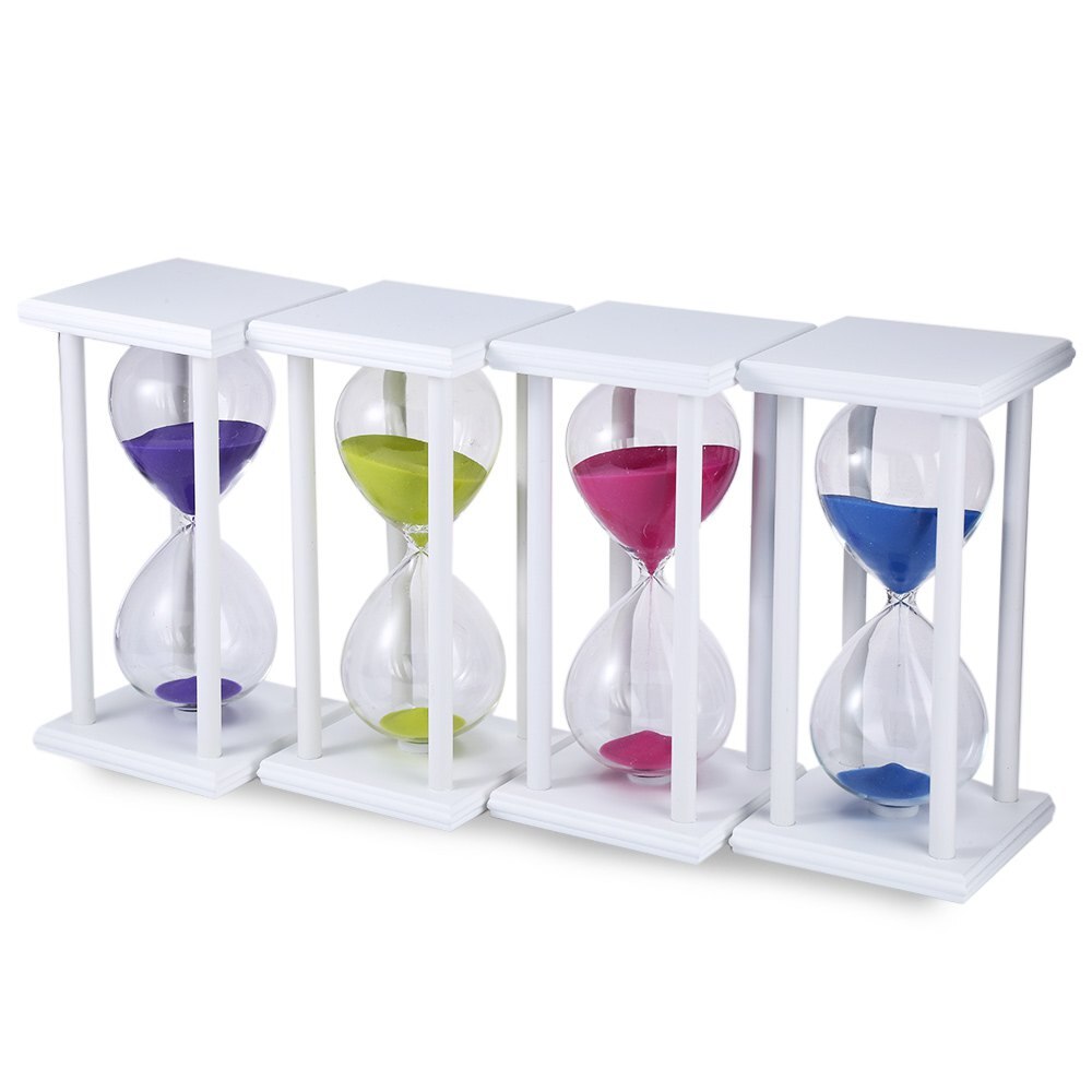 30/60 Minutes Hourglass Sand Timer Kitchen School Modern Wooden Hour Glass Sandglass Sand Clock Tea Timers Home Decoration
