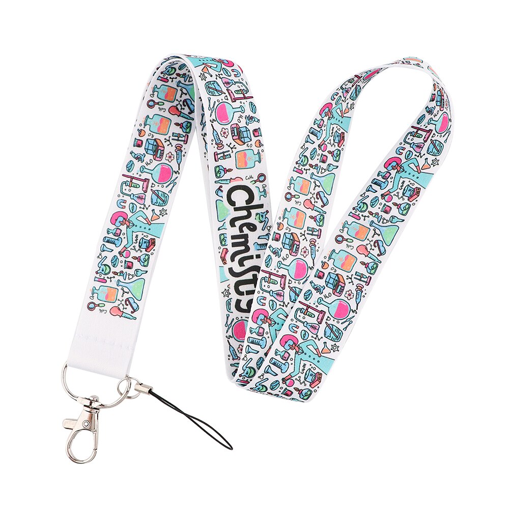 YL786 Onderwerp Chemie Lanyard Voor Sleutels Id-kaart Gym Mobiele Telefoon Bandjes Usb Badge Houder Diy Hang Rope Lariat Accessoires: Default Title