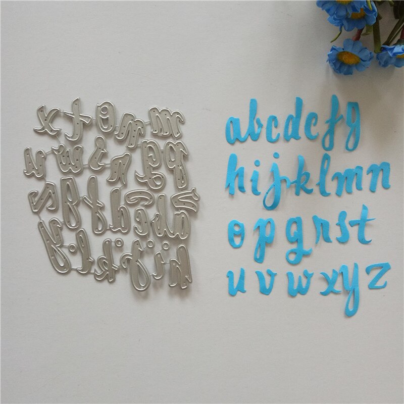 Gör-det-själv-alfabet handgjorda pappersbokstäver metall skärformar prägling scrapbooking skärformar hantverk: Default Title