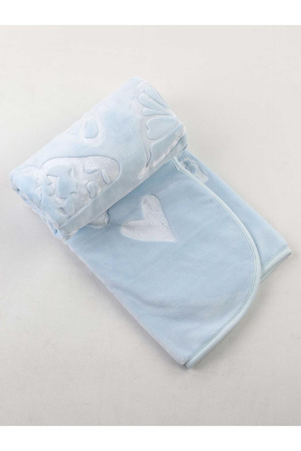 Blue Plush 120x100CM Beautiful Baby Blanket Super Soft Blanket Warm Comfortable Summer Whiter Quilt for Boys Girls Children: Default Title