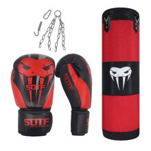 Speed Boxing Punching Bag Set Kicking MMA Workout Heavy Boxing Punching: Red