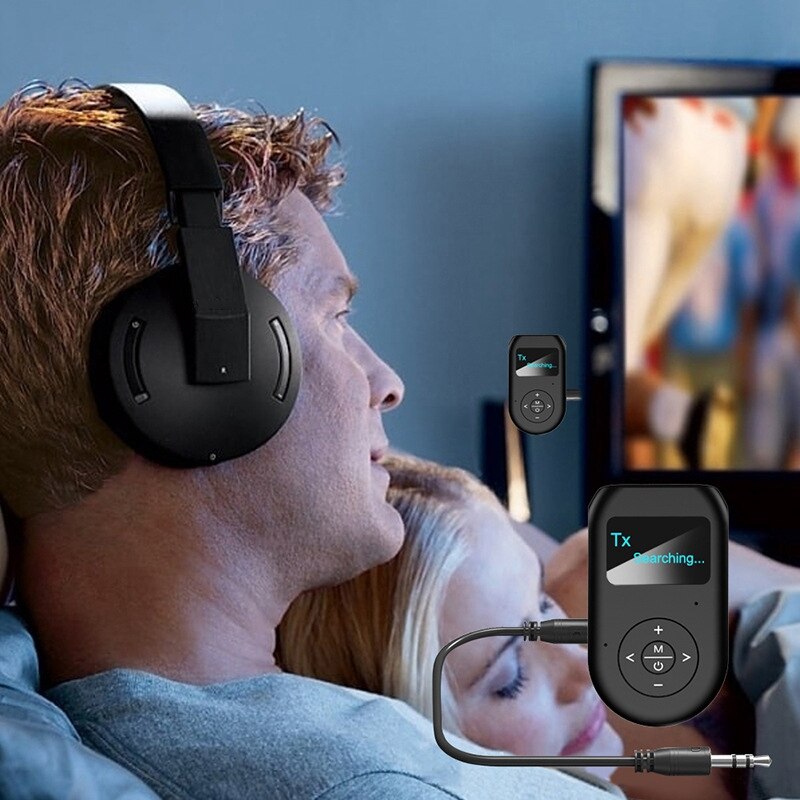 Bluetooth-adapter 5.0, AUX-Bluetooth-adapter, 2-in-1 bluetooth receiver/ bluetooth-zender, met 3,5 mm RCA, HD lage latentie, voor tv, pc, stereo- installatie thuis (zwart