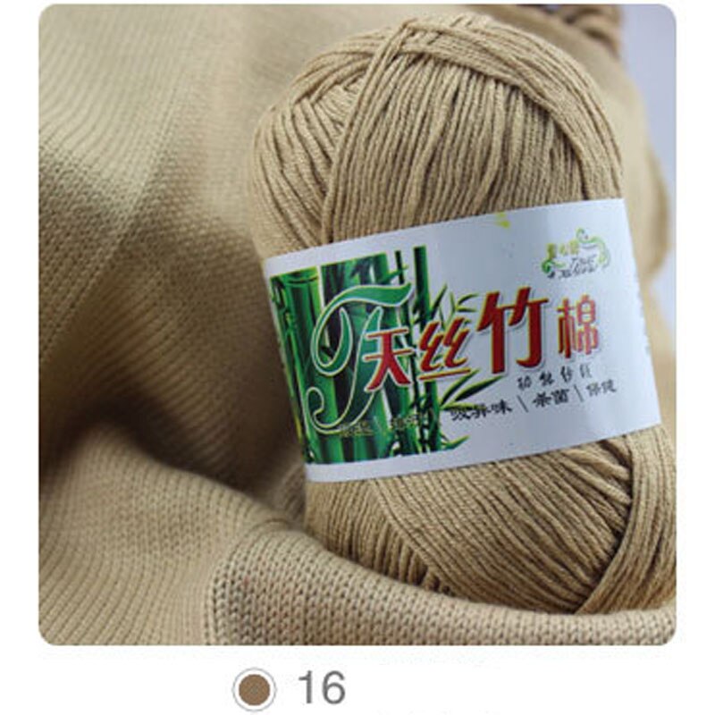 10 Stks/partij Natuurlijke Zachte Bamboe En Katoen Garen Voor Breien 100% Natrual Voor Baby 6 Strengen Dikke Hand Breien Dikke diy Garens: 16