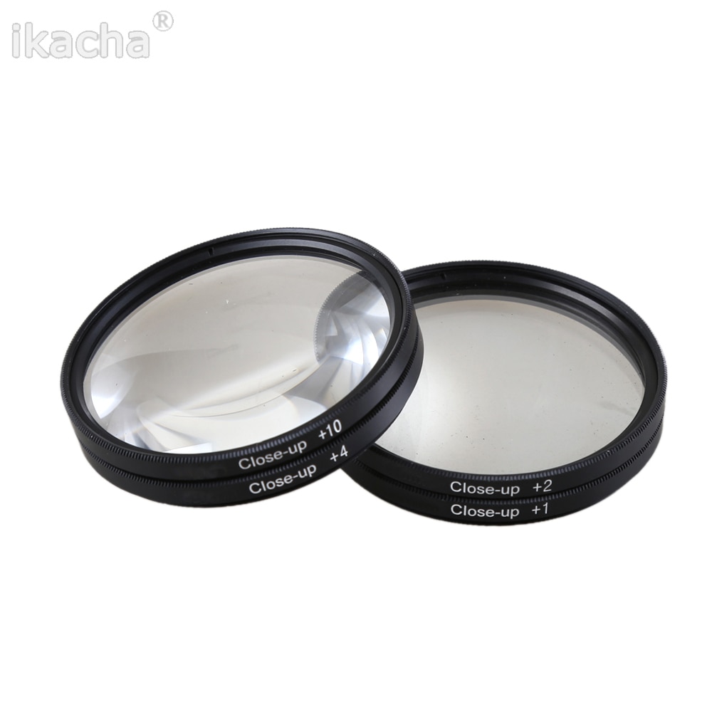 Filtre objectif gros plan Macro + 1 + 2 + 4 + 10 Kit filtre 49mm 52mm 55mm 58mm 62mm 67mm 72mm 77mm 82mm pour appareil photo Canon Nikon Sony Pentax