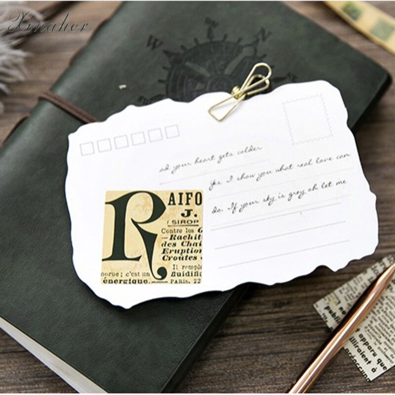 Xinaher 45 stuks/doos vintage oude krantenpapier sticker decoratie stickers diy voor knutsel dagboek scrapbooking planner label sticker