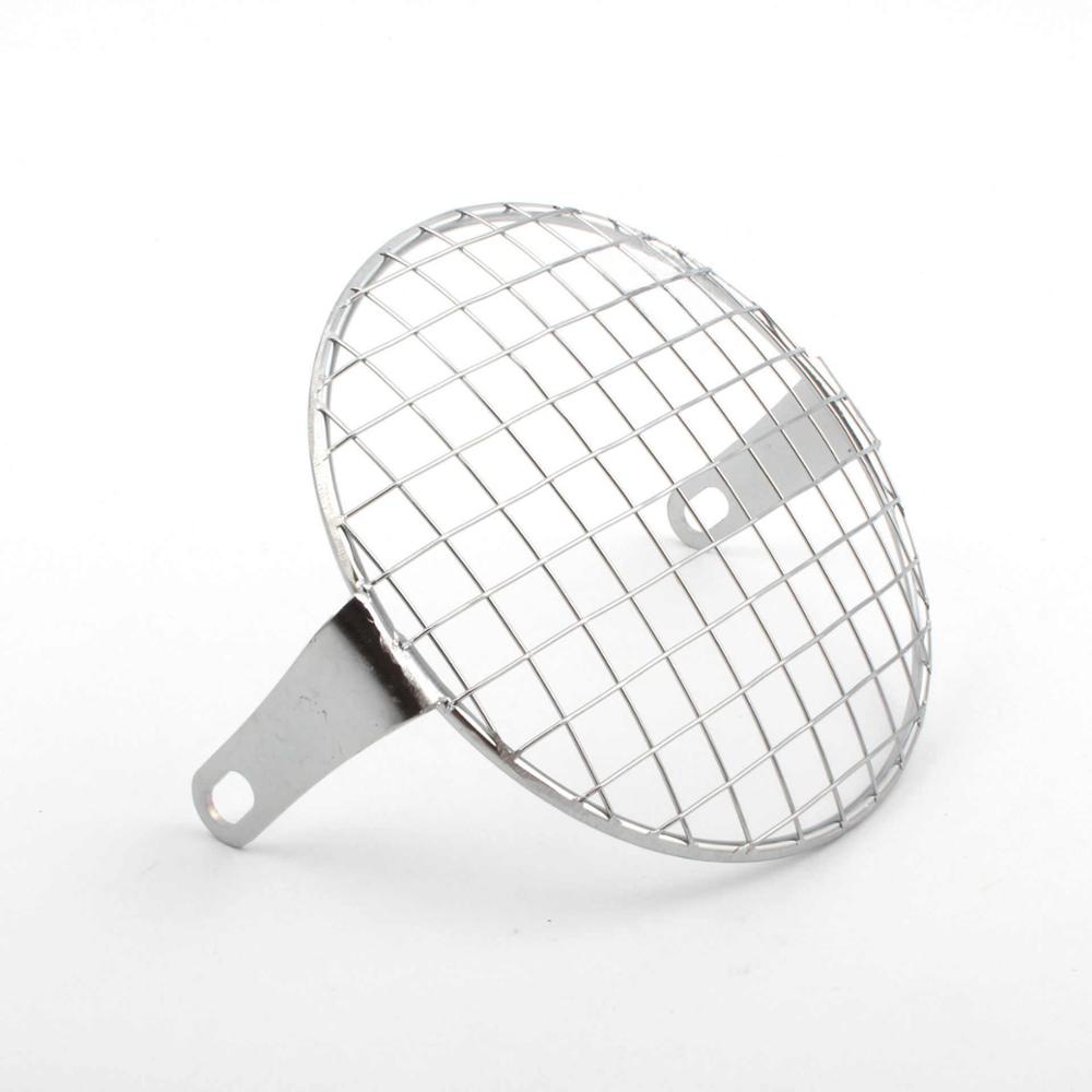 Masque à mailles pour phare de moto | Universel, protection de phare pour motos/vélos/Cruisers/baguettes/Bobber/Caf: C
