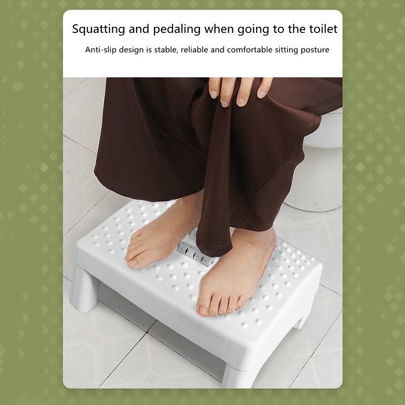 Reposapiés con rodillo, taburete inclinado de masaje, antideslizante, textura sólida y estable para juegos de oficina y baño