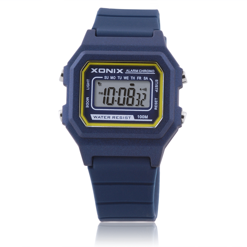 XONIX Top Sports Watches Waterproof 100m Men Women Outdoor Fun Multifunction Digital Watch Swimming Diving Wristwatch: BRONZE