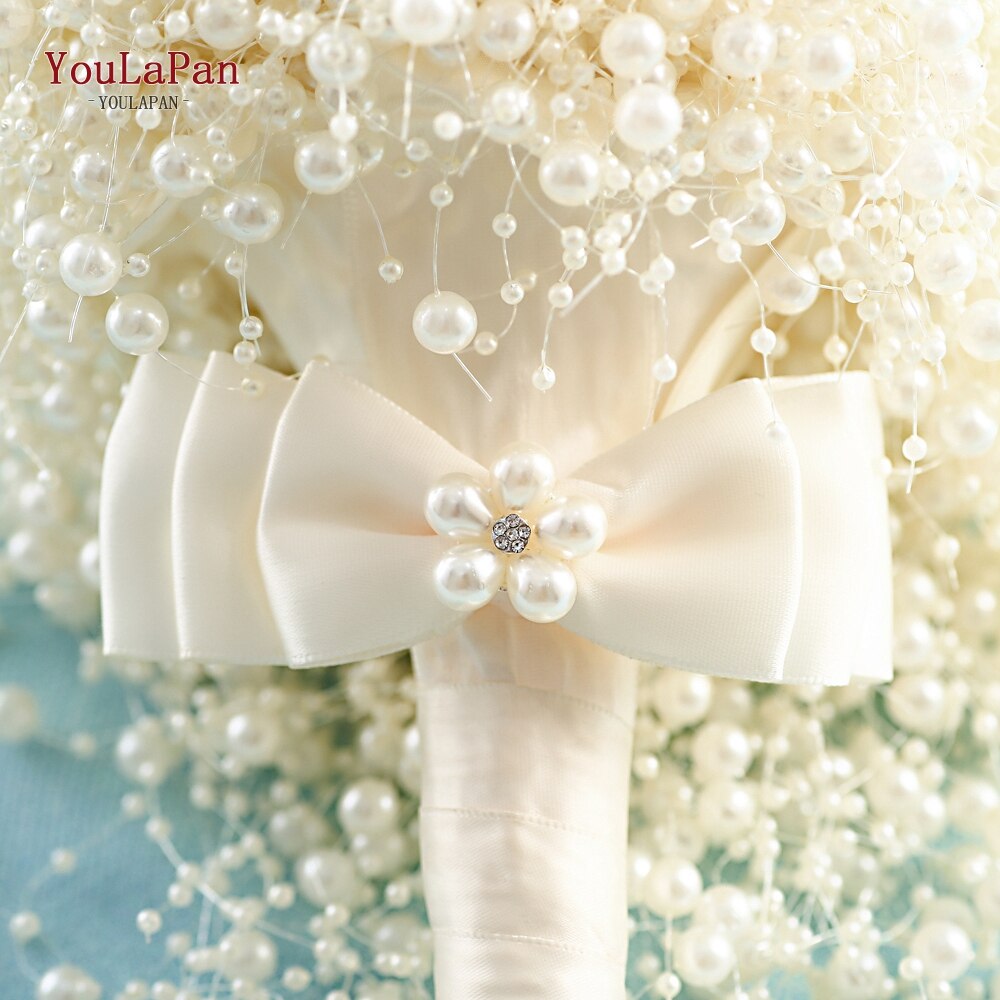 Topqueen F24 Bruidsboeket Bridal Holding Bloemen Pure Parels Bruidsmeisje Bloemen Mode Bruidsboeketten In Voorraad