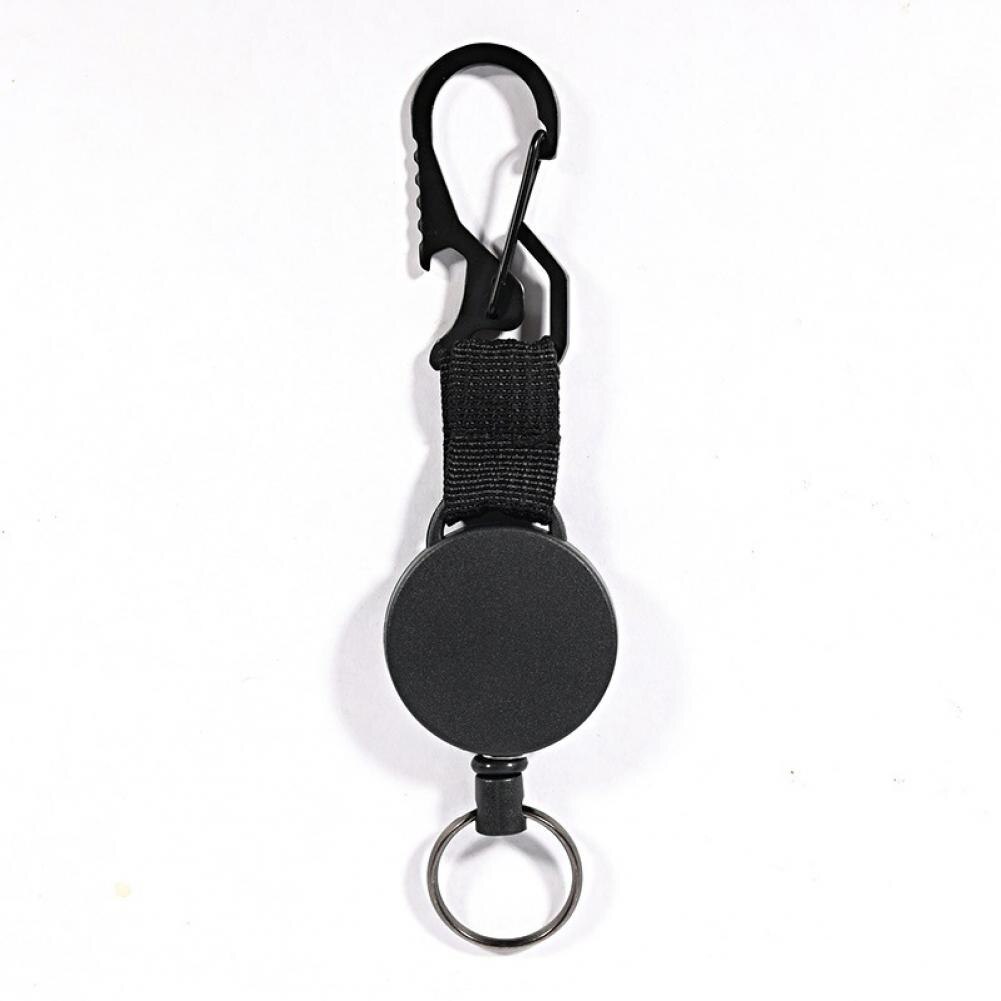 Multi-function Retractable Keychain Anti-lost Outdoor Carabiner Fishing Keyring
