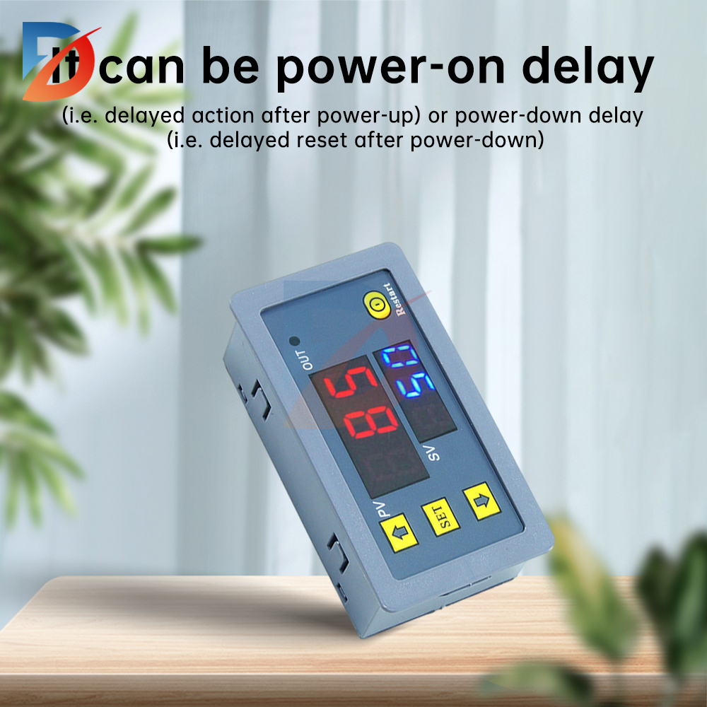T3230 Cycle Timing Delay Relay LED Display Timer Control Switch Adjustable Timing Relay Delay Switch DC12V DC24V AC110-220V