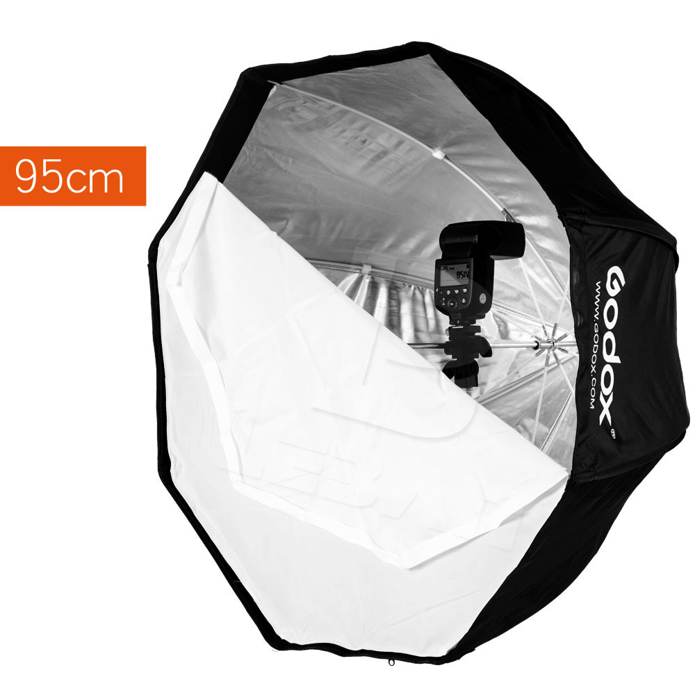 Godox Draagbare 95Cm/37.5in Paraplu Foto Softbox Reflector Voor Flash Speedlight