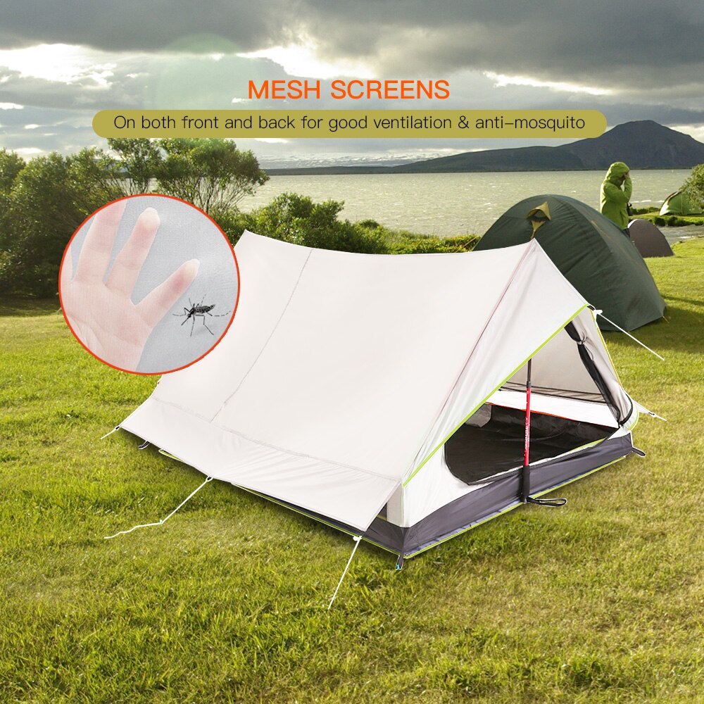 Lixada Ultralight 2 Person Double Door Mesh Tent Shelter Perfect for Camping Backpacking and Thru-Hikes Tents Outdoor Camping