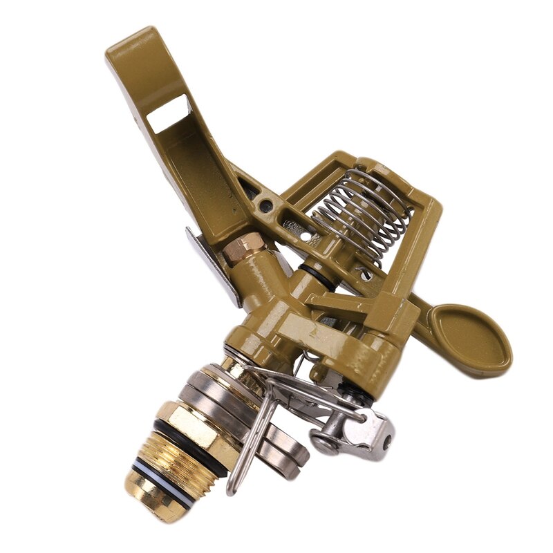 4X 360 Degree Rotary Irrigation Sprayer Sprinkler For Lawn Garden Yard Golf Grass Metal Impulse Spike Hose Water Sprayer