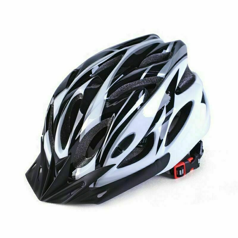 Cycling Bicycle Bike Helmet MTB for Man Multi-Color Riding Road Bike Integrated-Mold Lightweight Breathable Equipment Helmet: Black White