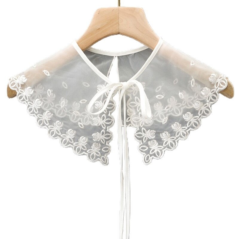 Lolita Decoratieve Nep Kraag Kant Sjaal Borduren Gelaagde Mesh Dickey Ketting N58F: G