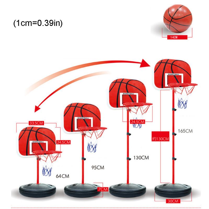 Kid Basketbal Stand Verstelbare Muur Basketbal Hoepel Indoor En Outdoor Plezier Speelgoed B36E