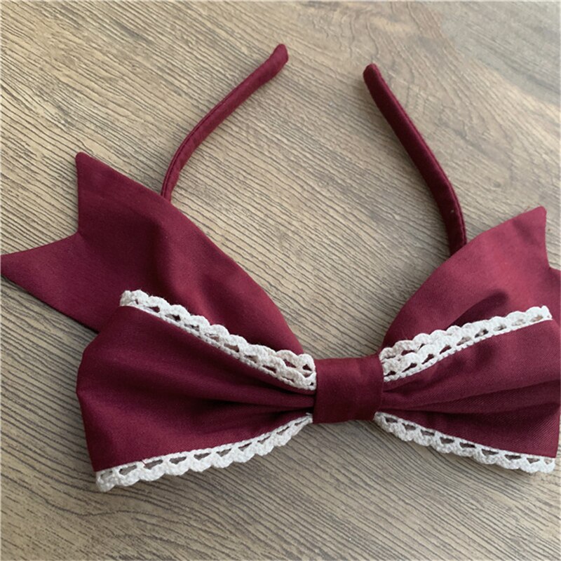 Lolita robe Style japonais doux Kawaii filles croix gothique dentelle cour princesse Cosplay Halloween fête femmes victorienne: Color 6 Headwear / Taille unique