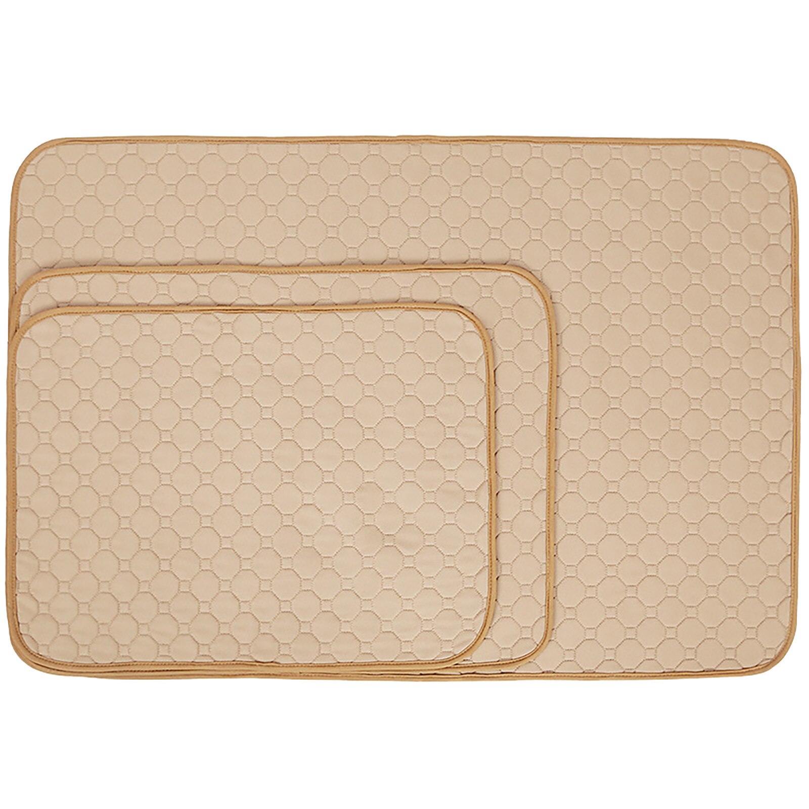 Dog Pet Diaper Reusable Dog Pad Anti-slip Absorbent Mat Maching Washable Training Dog Pee Pads Waterproof Diaper Changing Mat: Yellow  / M